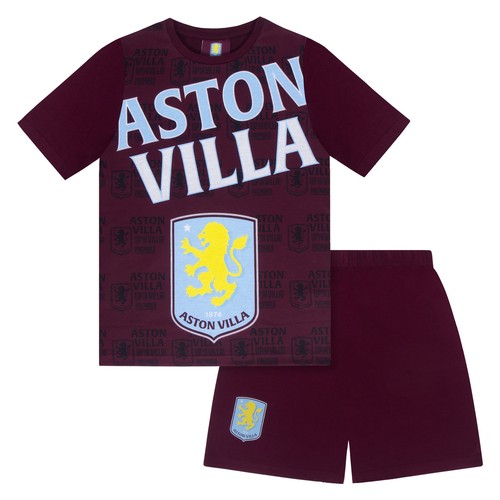 Aston villa boys short pyjamas - aston,