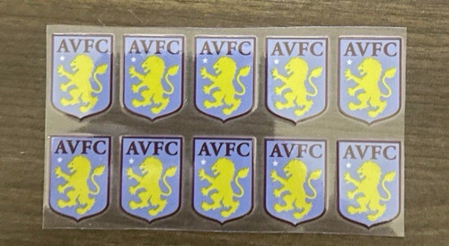 10x aston villa - uvdtf, stickers
