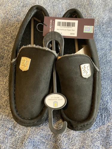 Aston villa moccasin slippers - aston,