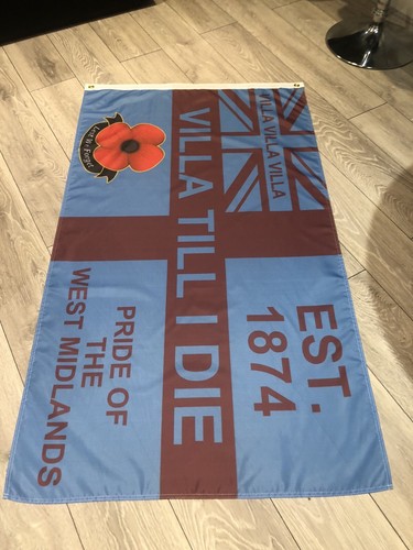 Aston villa flag 5ft - aston,