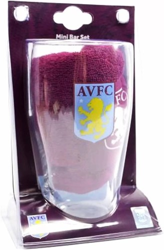 Aston villa pint glass - aston, fc