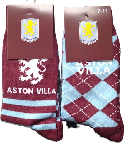 Aston villa socks mens - aston, fc