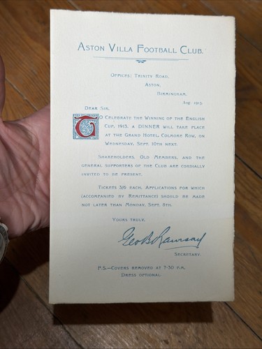 1913 aston villa official - aston,
