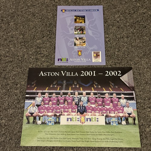 Aston villa 2001 yearbook and - aston,