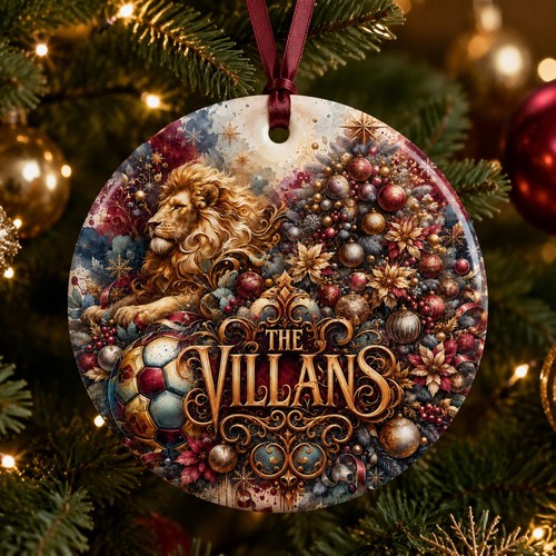 Aston villa ceramic christmas - ceramic,
