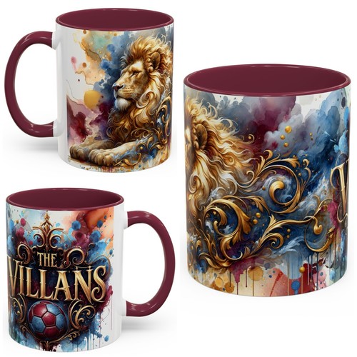Aston villa lion mug claret - aston,