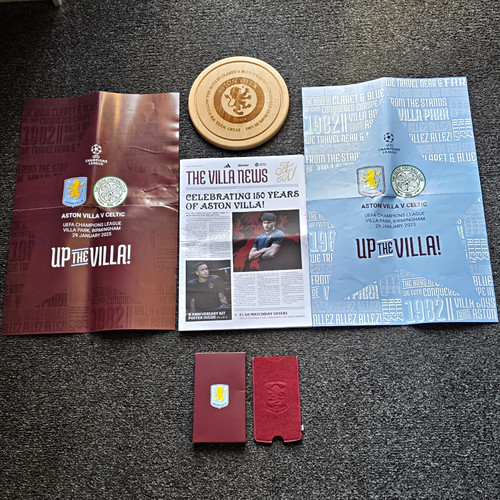 Aston villa memorabilia - aston,